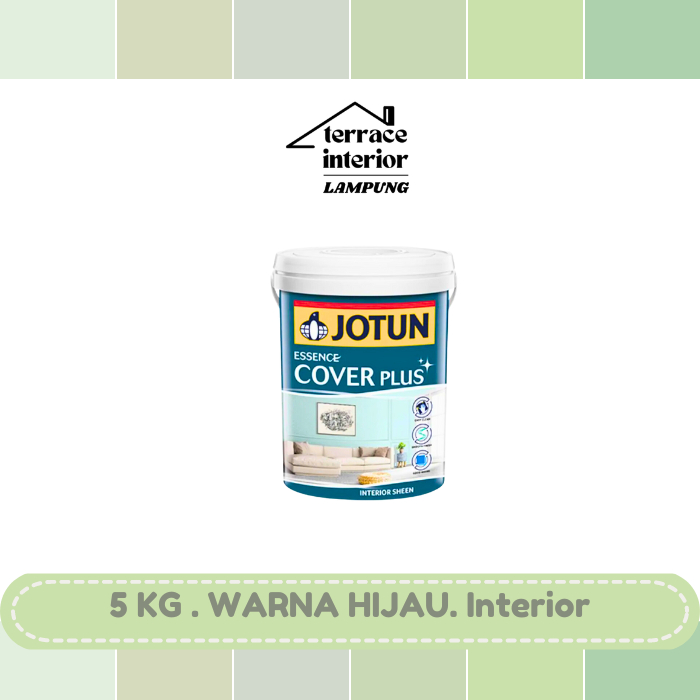 Cat Tembok Jotun Cover Plus warna Hijau 5 Kg