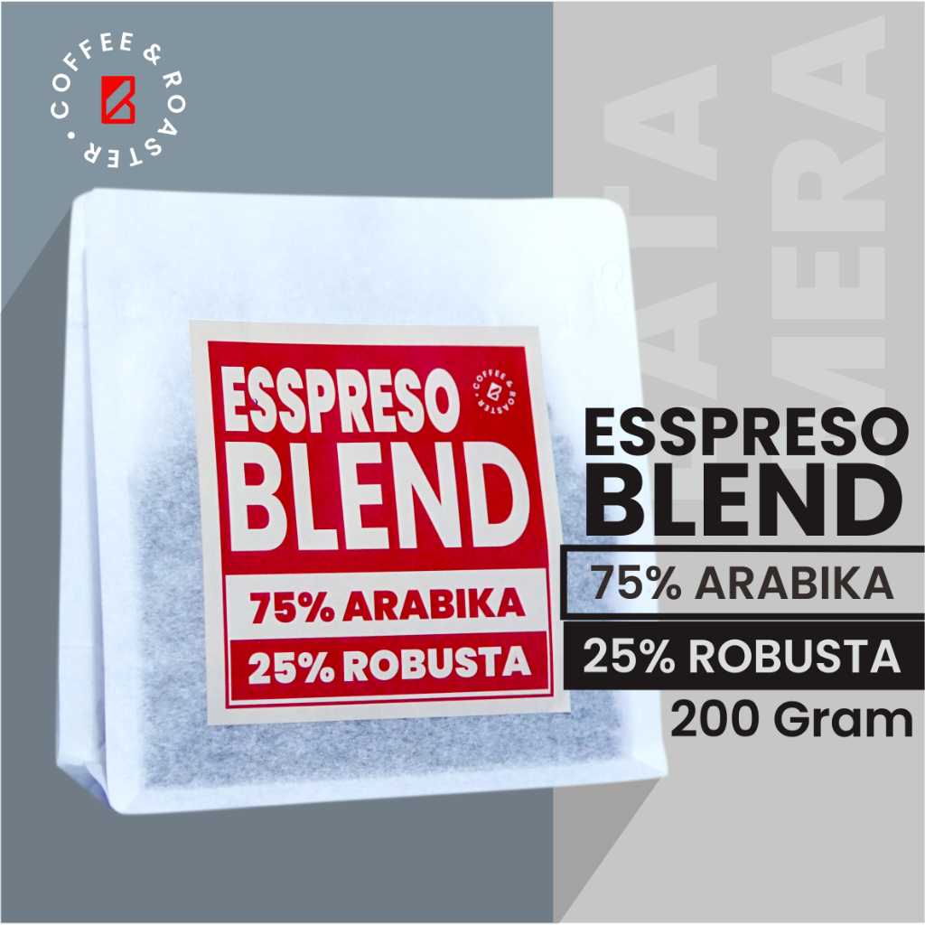 

House Blend | Espresso Blend | 25% Robusta 75% Arabika 200gram, Biji Kopi, Kopi Bubuk