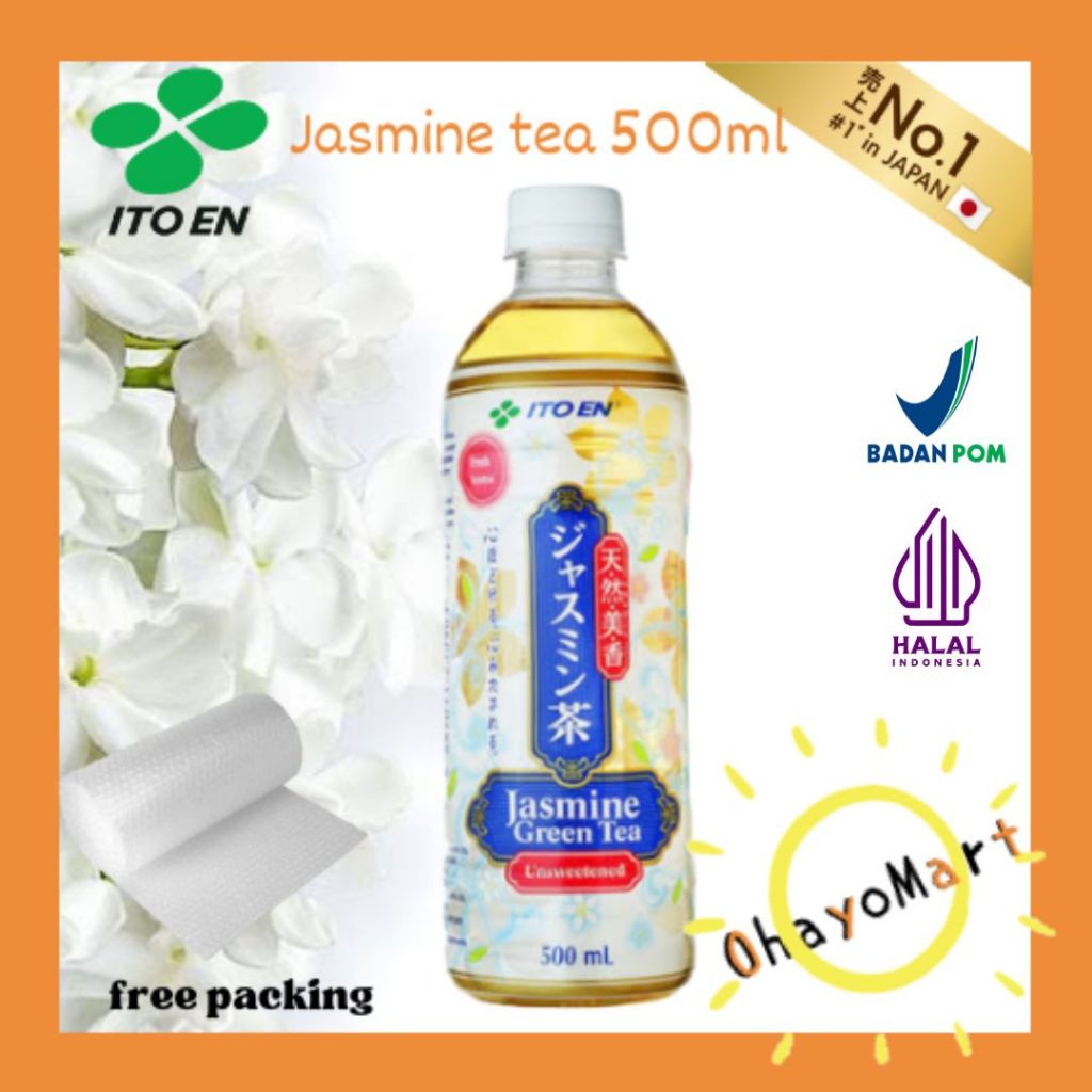 

Ito En Jasmine green tea no sugar 500ml / Unsweetened jasmine tea / Teh Sehat 500ml