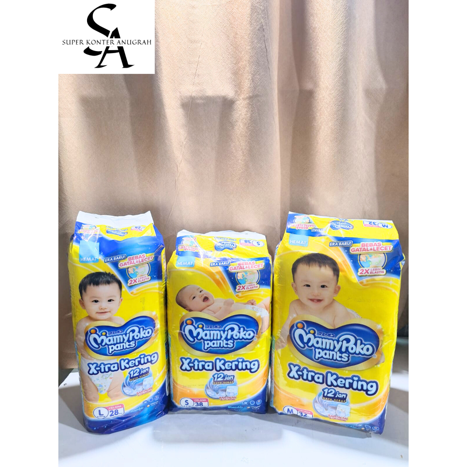 PAMPERS MAMYPOKO PANTS 1 KARTON S-M-L