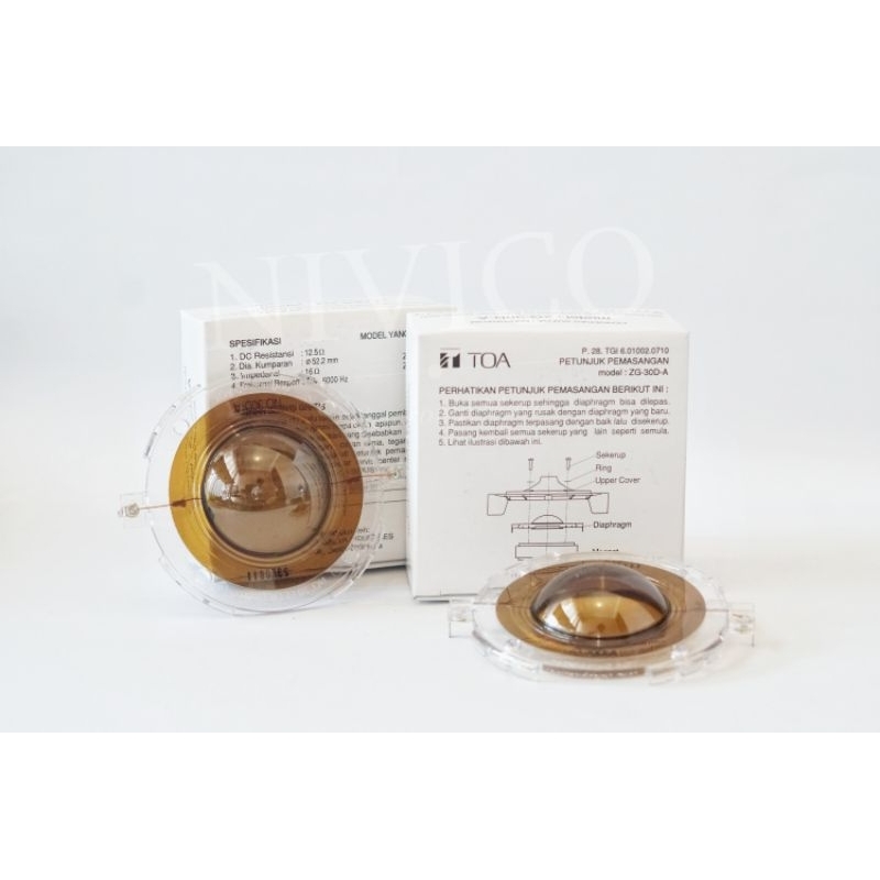 Spul TOA Pengeras Suara Diaphragm ZG 30D A