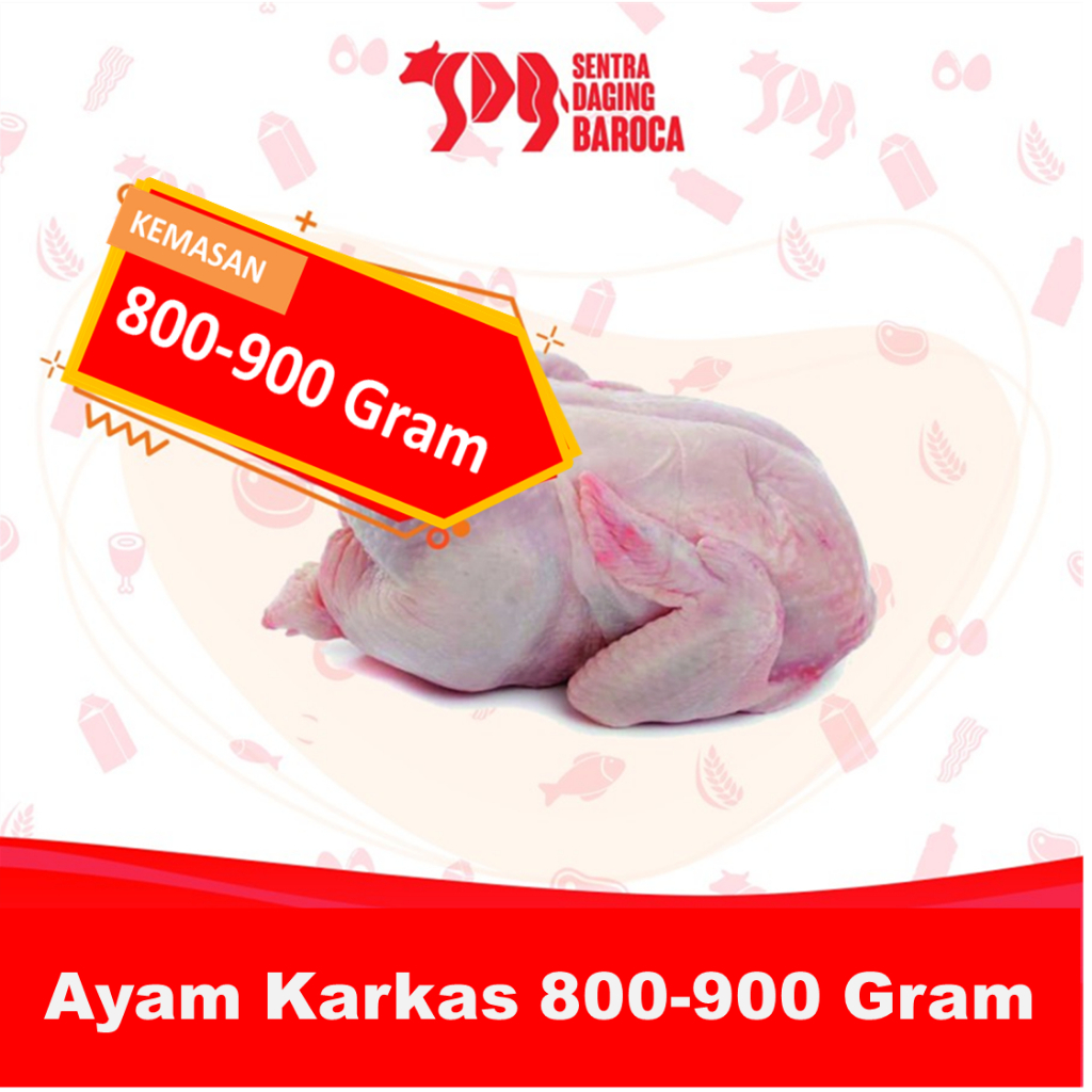 

Ayam Karkas Broiler Utuh 800-900 gram