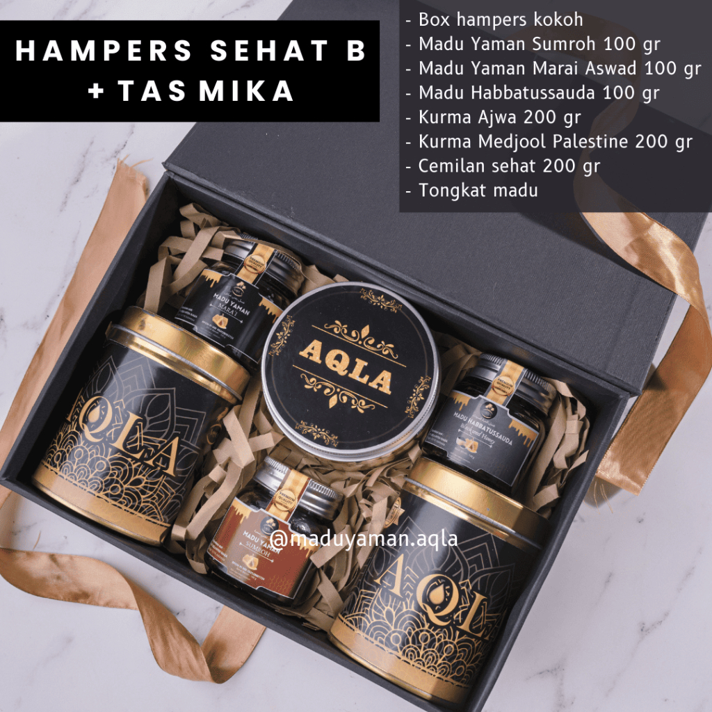 

Hampers Sehat AQLA Hard Box Hampers Eksklusif Hadiah Lebaran Hadiah Ramadhan Hampers Hari Raya Hampers Sehat AQLA Set Hadiah Hampers Box