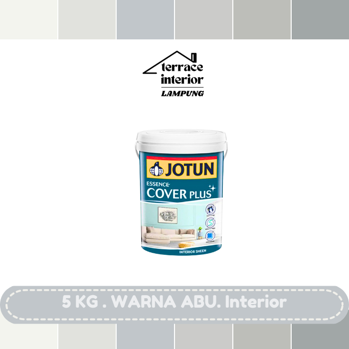 Cat Tembok Jotun Cover Plus warna Abu 5 Kg