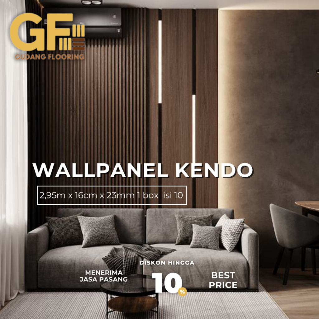 Wallpanel Dinding KENDO / WPC Wallpanel / Hiasan Dinding