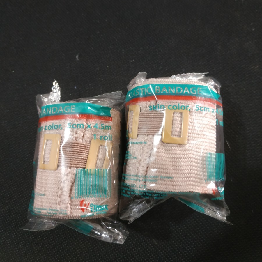 Perban Elastis Kaki Tangan Lutut 5cm x 4.5m Elastic Bandage Perban Patah Tulang Verban Elastis 2 inc