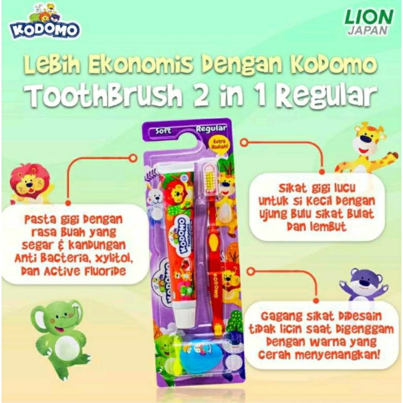 sikat gigi set anak kodomo