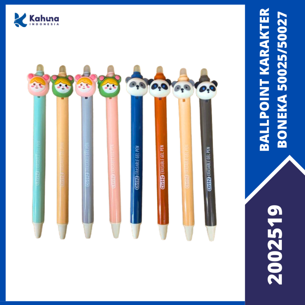

BALLPOINT/BOLPEN/PULPEN GEL KARAKTER PANDA BONEKA LUCU 50025 / 50027 [2002519]