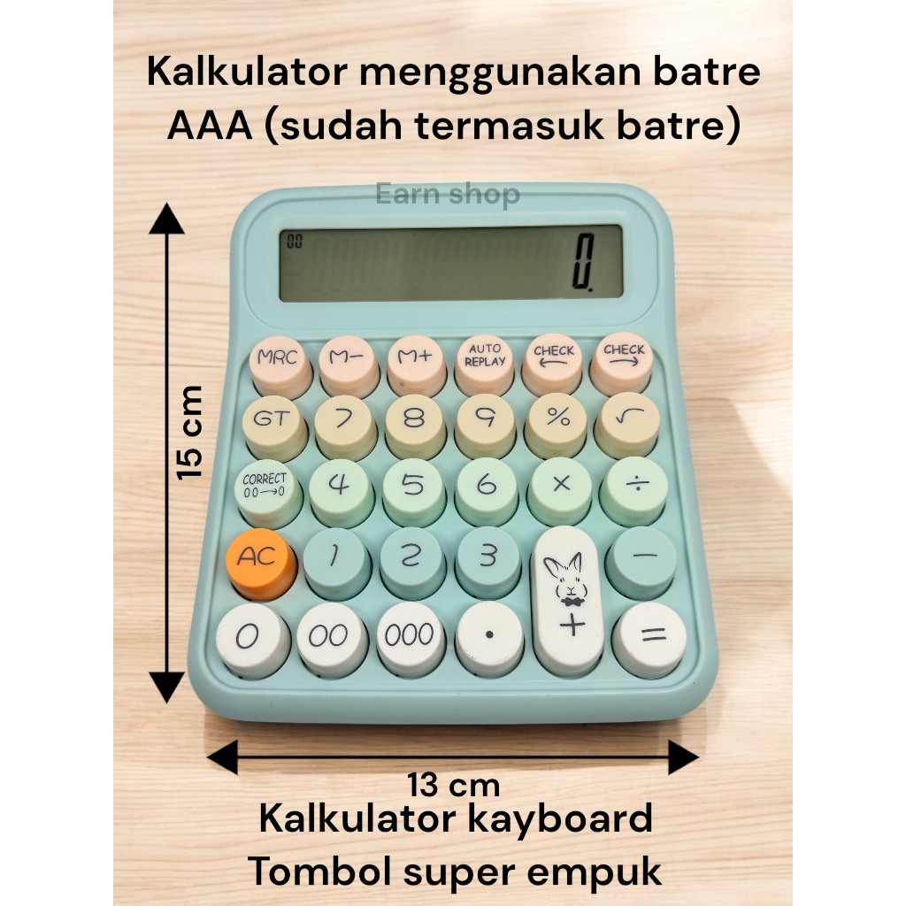 

RB KALKULATOR BOBA KINCIZEN KC-2034 KALKULATOR DOT KOREA AESTATIC KALKULATOR DOT CANTIK DAN LUCU