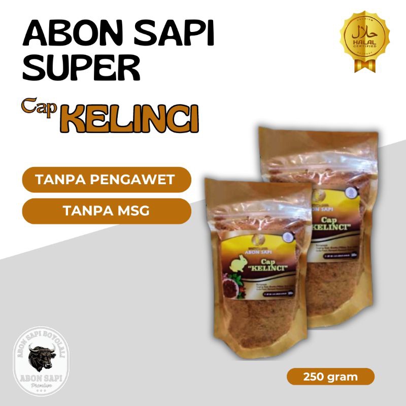 

Abin Sapi Asli Boyolali Cap Kelinci 250gr Gurih