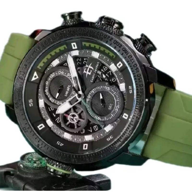 PROMO BUY 1 GET 1 JAM TANGAN PRIA EVANS JAYDEN 9466 RB