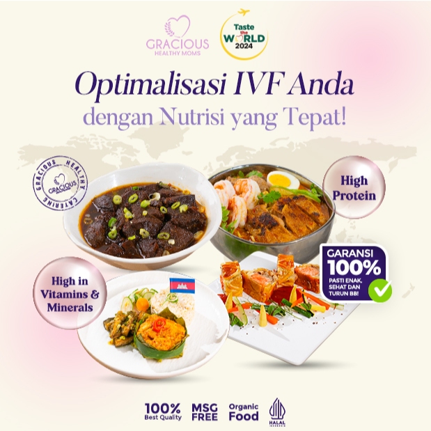 

Katering program Bayi Tabung / IVF - Lunch + Dinner [20 Day ]