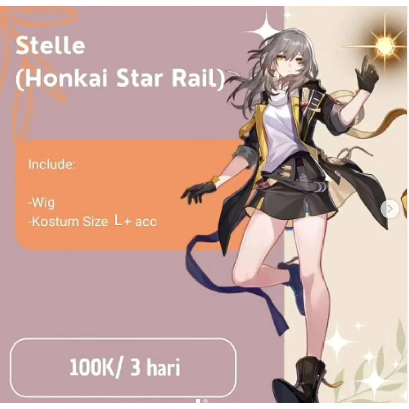 Rental Cosplay Stelle Honkai Star Rail HazukiRen Rentcos
