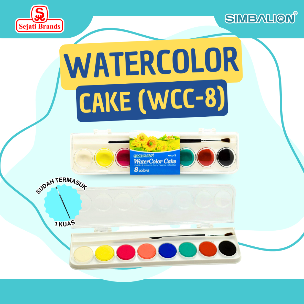 

Simbalion Water Color Cake 8 Colors - WCC 8
