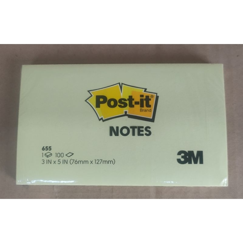 

Post it 655 3M 76mm x 127mm Sticky Notes