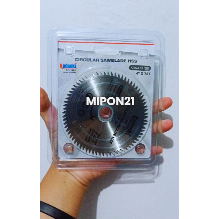 KODENKI Mata Gerinda 4" x 72 T Pisau Gergaji Potong Kayu Triplek