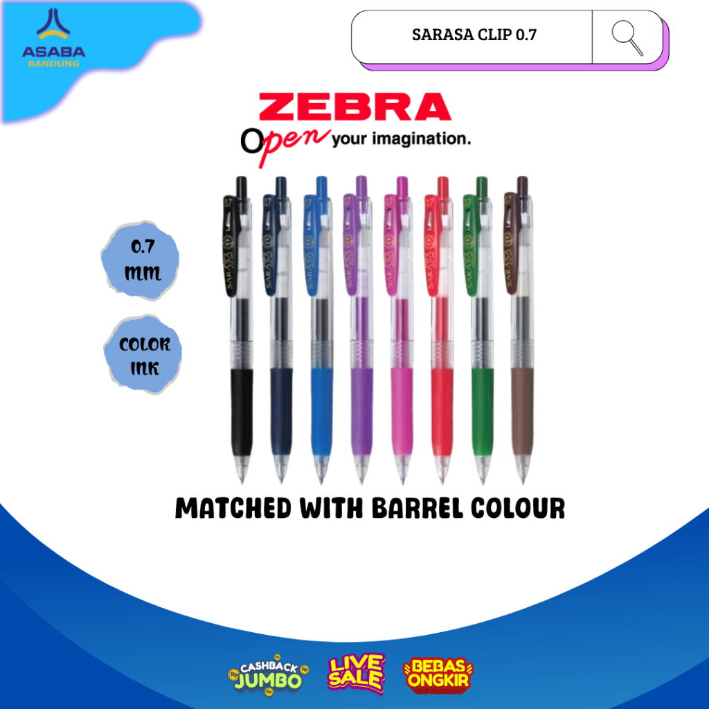 

Asaba Bandung - Zebra Sarasa Clip 0.7