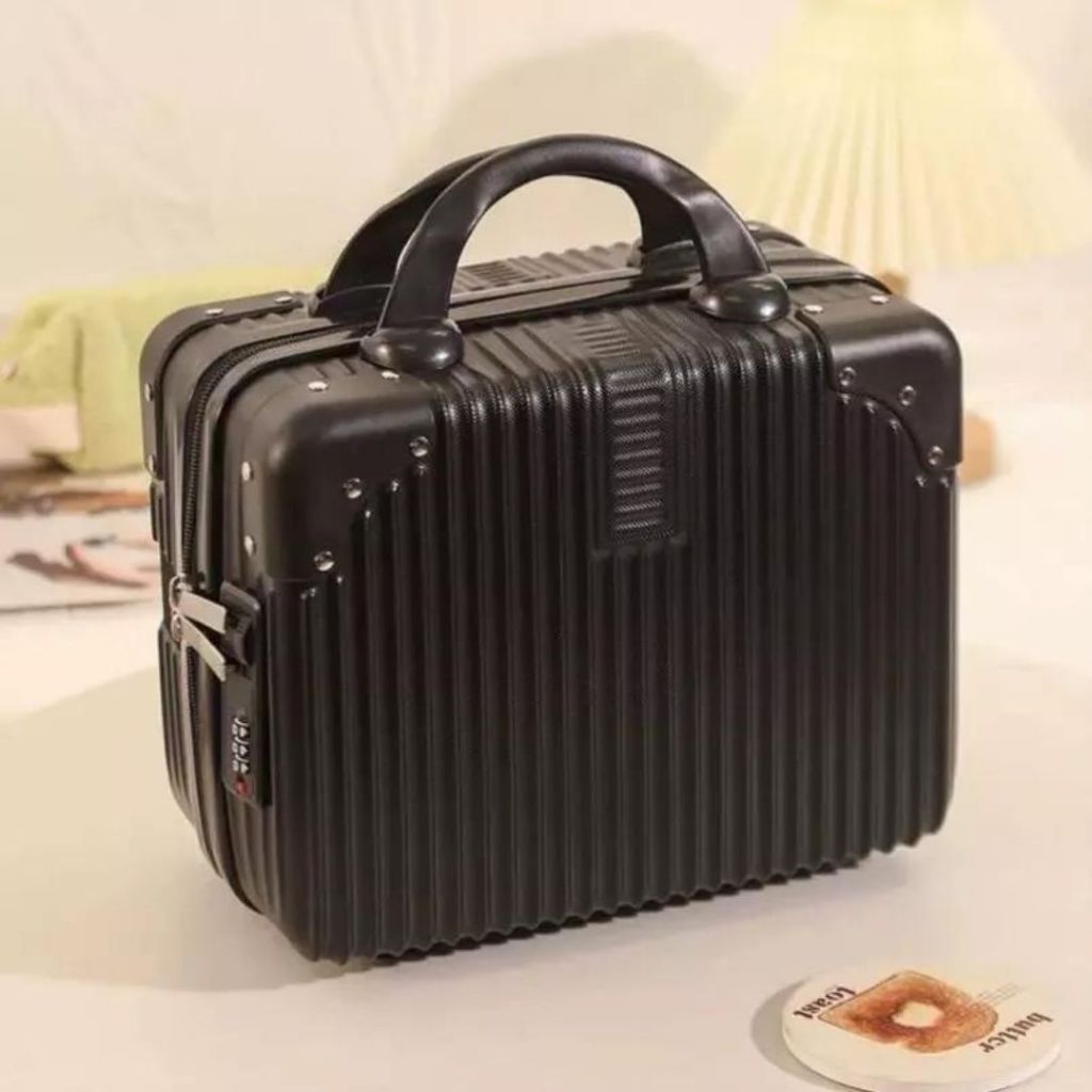 CUCI GUDANG POLOSHARE KOPER 14 INCH MINI TRAVEL BEAUTY CASE
