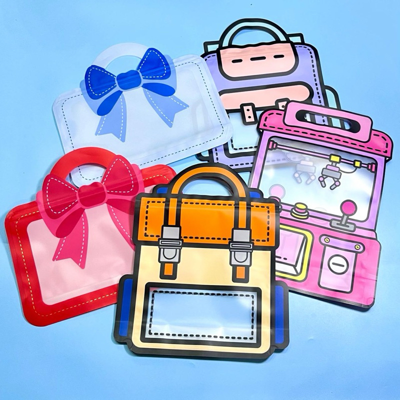 

Bingkisan plastik snack goodie bag ziplock 3D anti air standing goodie bag ziplock premium snack lucu one house party