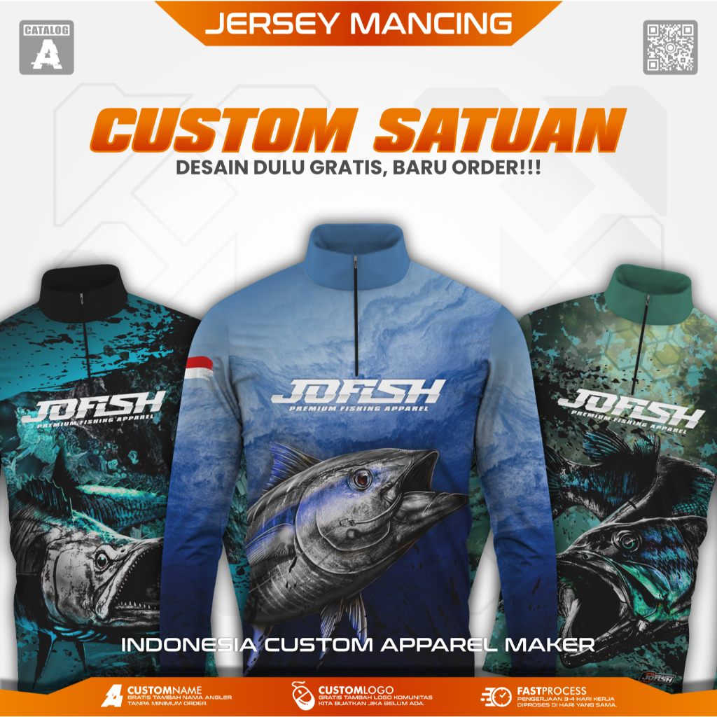 JERSEY MANCING CUSTOM SATUAN | JOFISH | CATALOG A