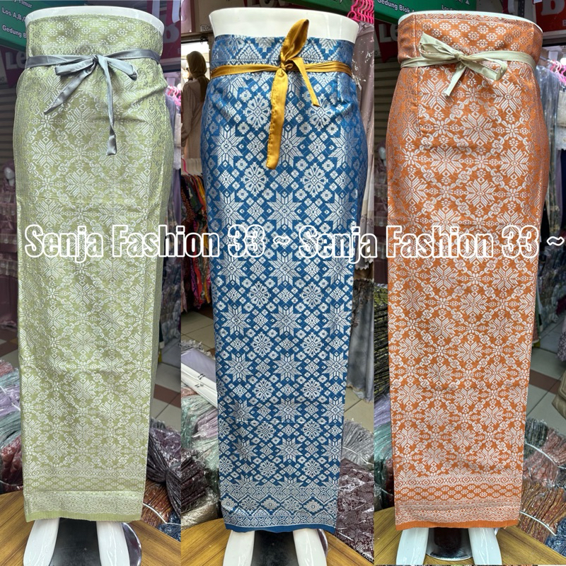 Rok Lilit Songket || Rok Songket Jadi || Songket Semi Palembang || Rok Kebaya Lilit