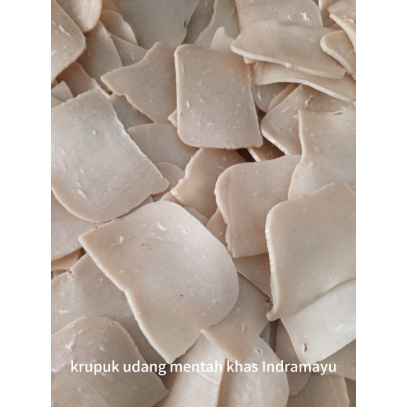 

KERUPUK UDANG MENTAH khas rasa INDRAMAYU 1KG.Sudah free kardus + bubble wrap.