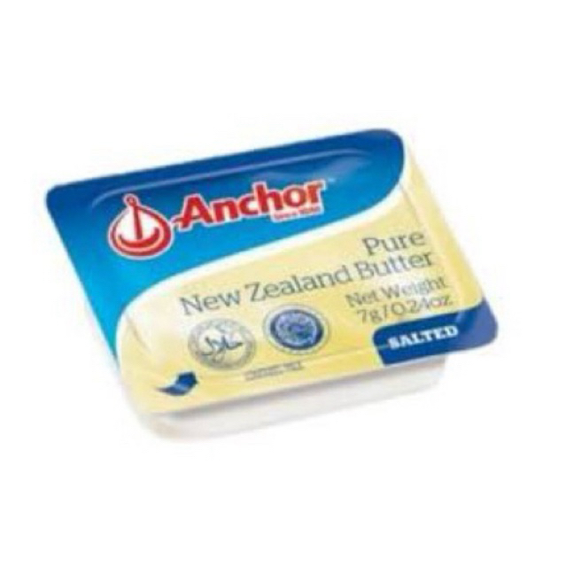 

Anchor Salted Butter Minidish 7gr Mentega Asin Anchor New Zealand Butter