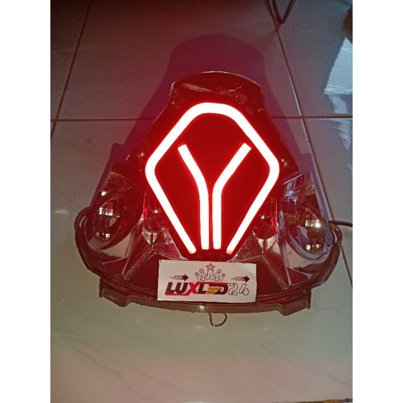 Stoplamp lampu belakang Non running Full alis Mio soul karbu warna merah-merah. WAJIB DC