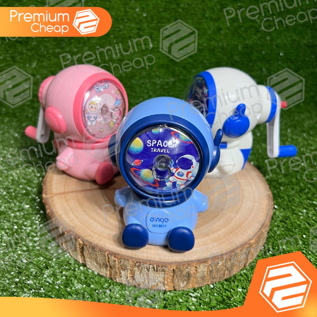 

[1 PCS] Serutan Sharpener Pensil Putar Astronot Astronaut Besar