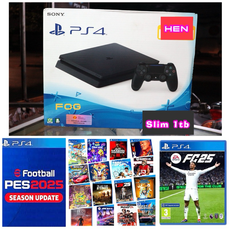3TDN Ps4 Slim 1 Tb New Refor Sony Cfw Hen Full Bebas Pilih Game
