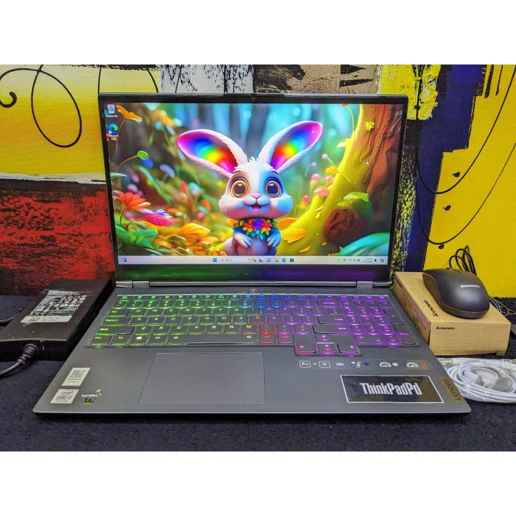 Laptop Gaming & Design Lenovo Legion 7 Core i7 10750H RTX 2070 Keyboard RGB Mulus