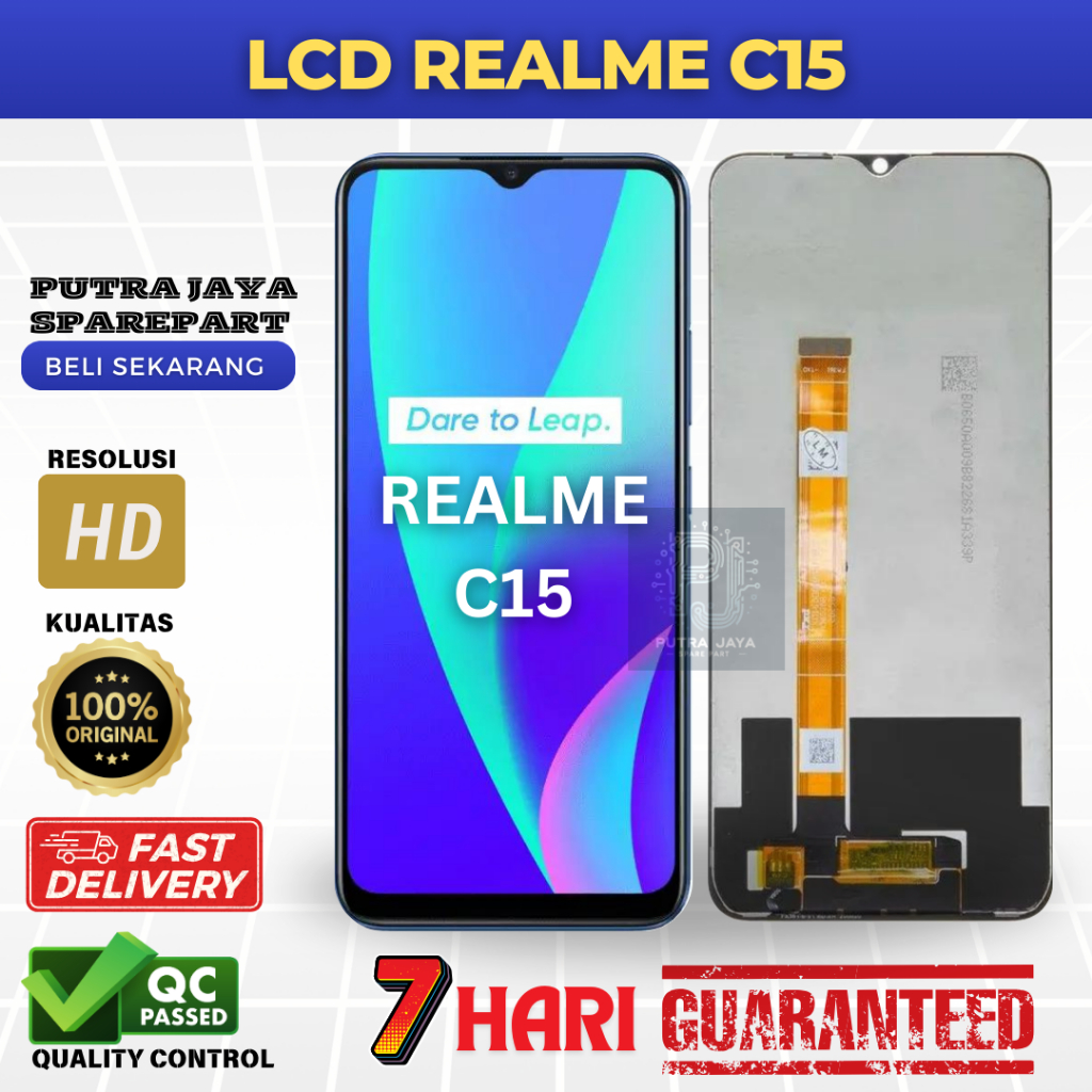 LCD TOUCHSCREEN REALME C15 / LCD REALME C15 ORIGINAL BERGARANSI