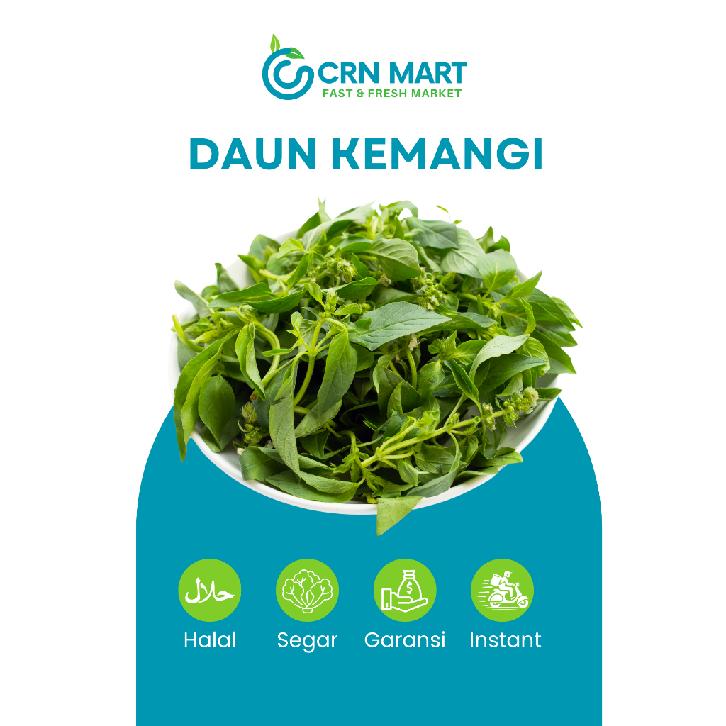 

CRN MART - Daun Kemangi Segar/Rempah-rempah Segar/Daun Kemangi Fresh 1 Ikat