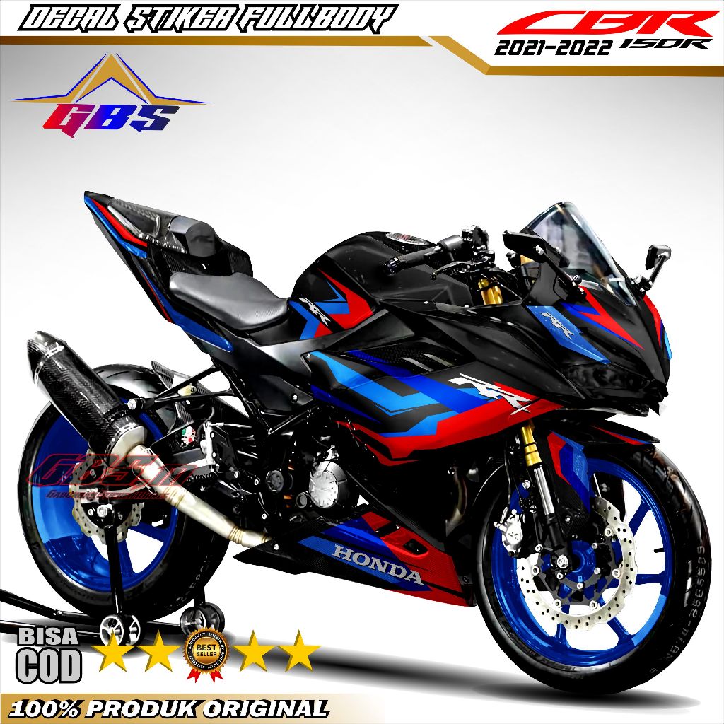 Decal Cbr 150r 2021 Fullbody Stiker Motor All New Cbr 150r 2021 2022 Decal Honda Cbr 150r k45r Fullb