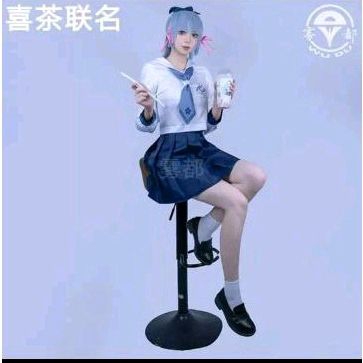WTS WUDU AYAKA HEY TEA COSTUME S + AOI AYAKA WIG