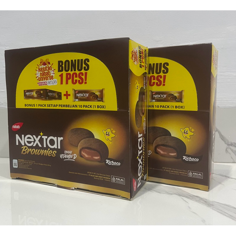 

NEXTAR Choco Brownies Cookies Choco Delight - 1 kotak isi 10 pcs