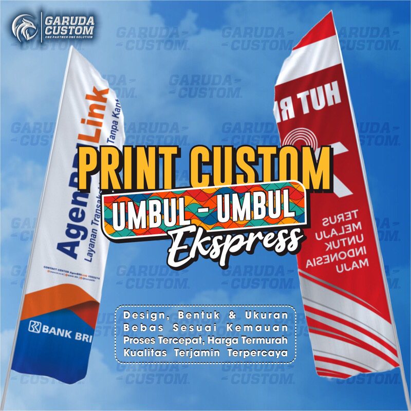 Umbul Umbul Custom | Print Umbul Umbul | Umbul Umbul Kain | Spanduk Custom | Bendera Custom | Umbul 