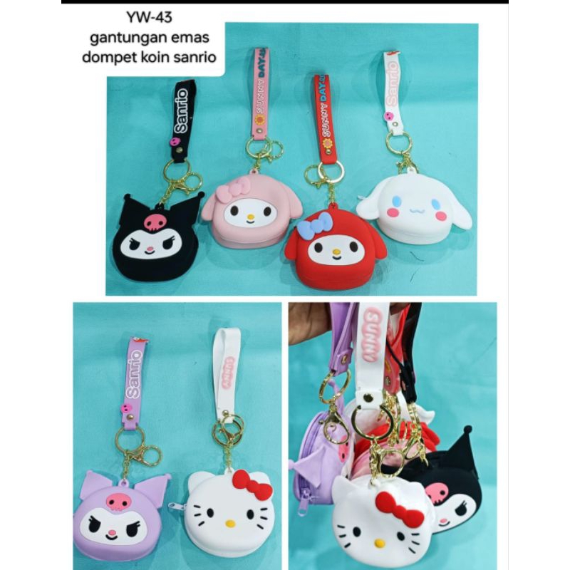 

gantungan emas dompet sanrio