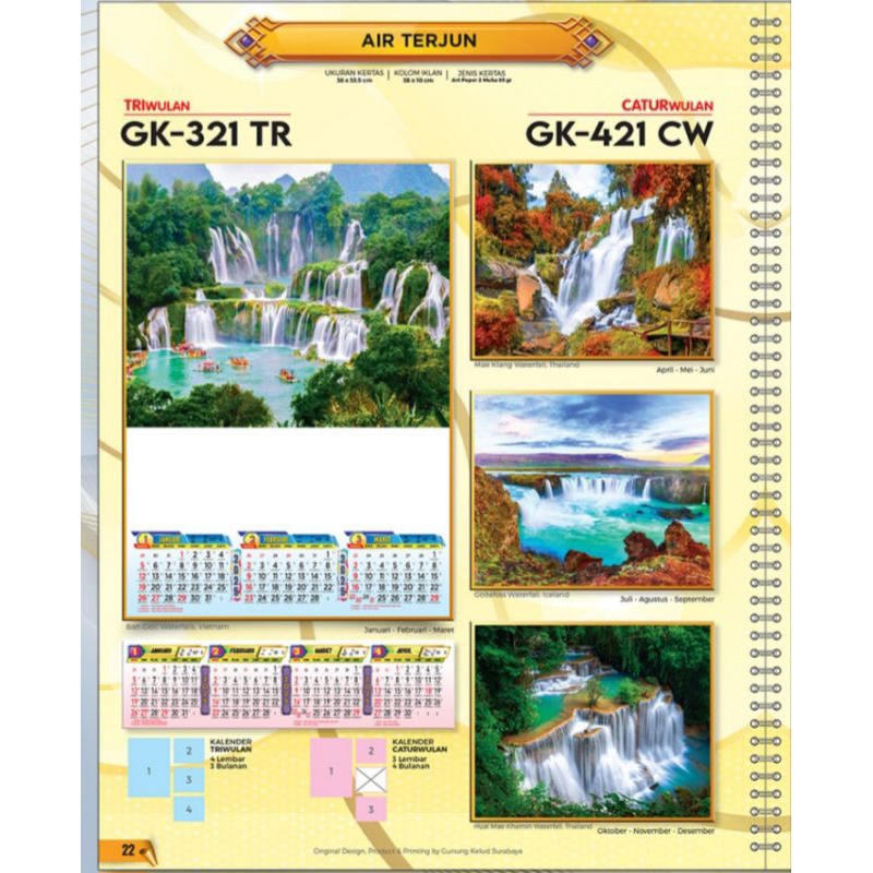 

Kalender 2025 Pemandangan Air Terjun
