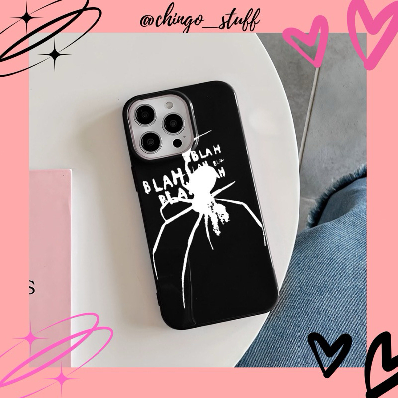 case iphone xr, 14 pro max // case laba-laba spider y2k cool
