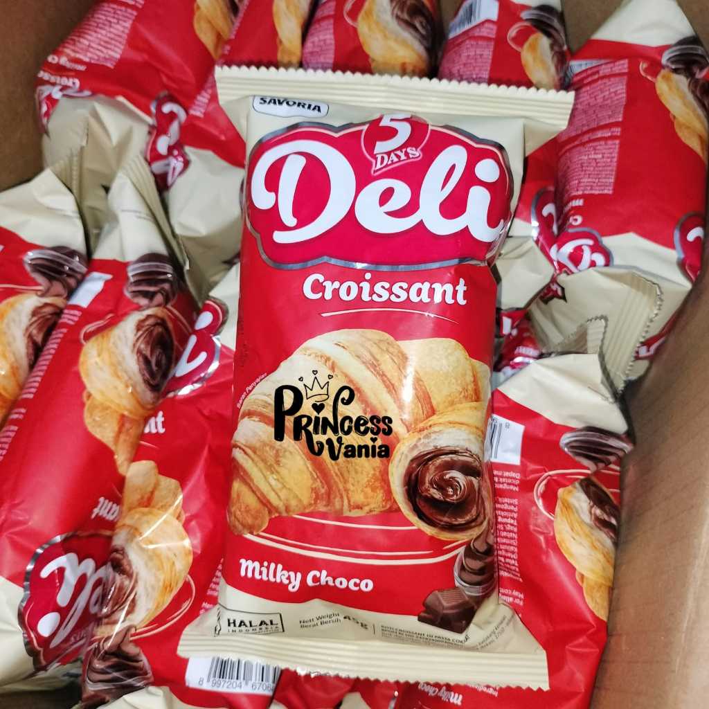 

DEB 5 DAYS DELI CROISSANT GROSIR ROTI KROISAN 45GR RASA MILKY CHOCO HAPPY BERRY