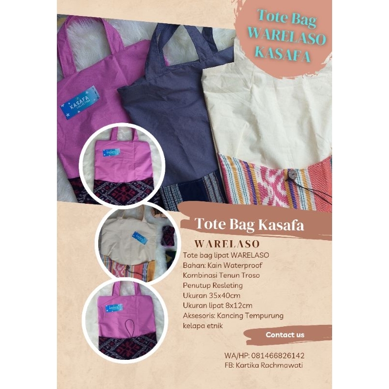 Tote bag lipat WARELASO