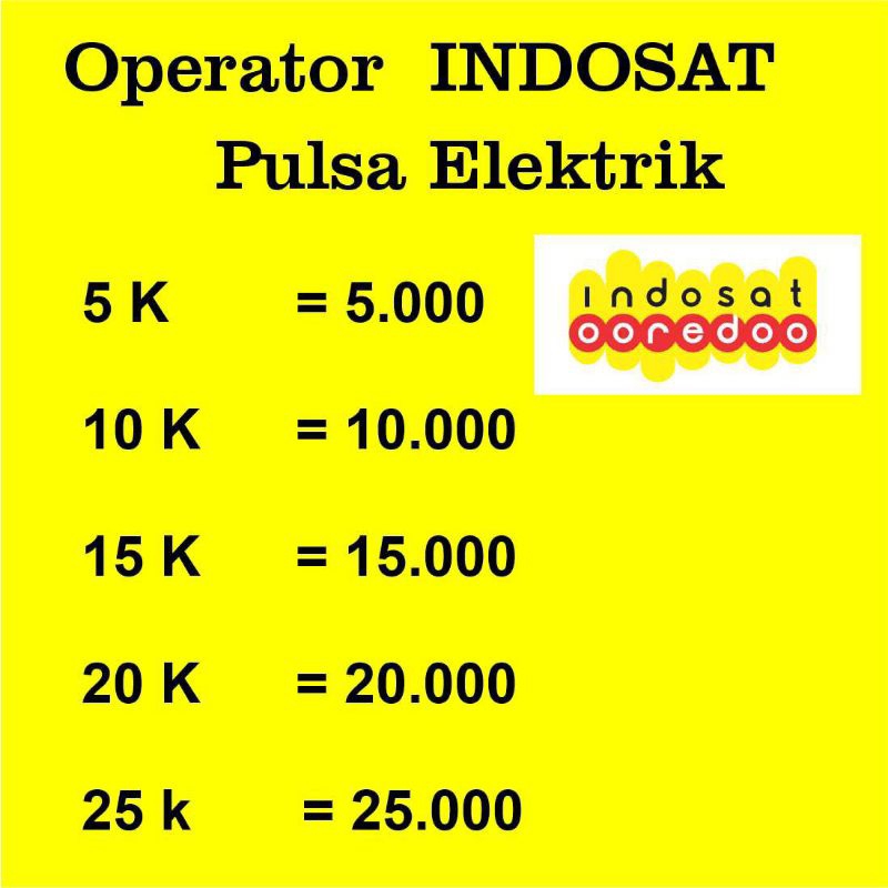 Voucher Pulsa Indosat