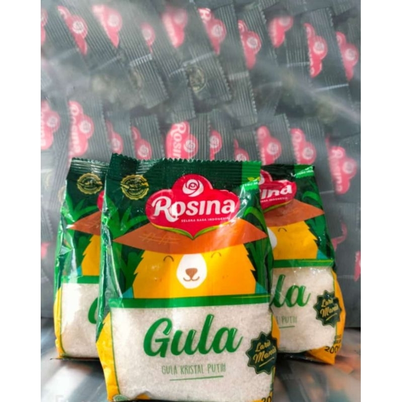 Gula Rosina Kemasan 200 gr 1 dus 60 Pcs