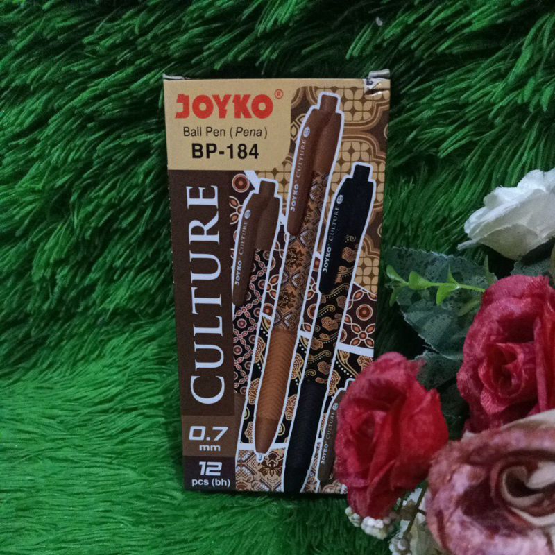 

ballpoint joyko culture hitam motif batik lusinan murah