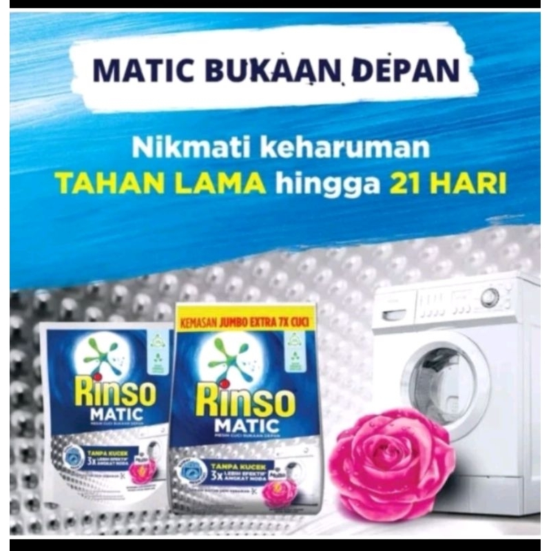 Rinso Matic Detergent Bubuk 1,8 kg jumbo