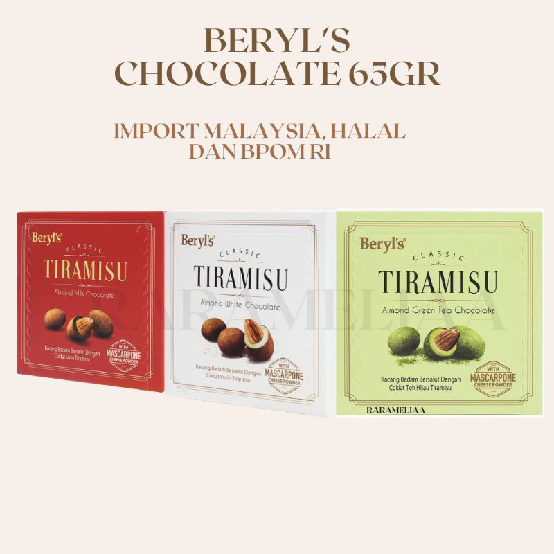 

[LAST ORDER 14FEB] BERYLS MALAYSIA CLASSIC CHOCOLATE ALMOND TIRAMISU