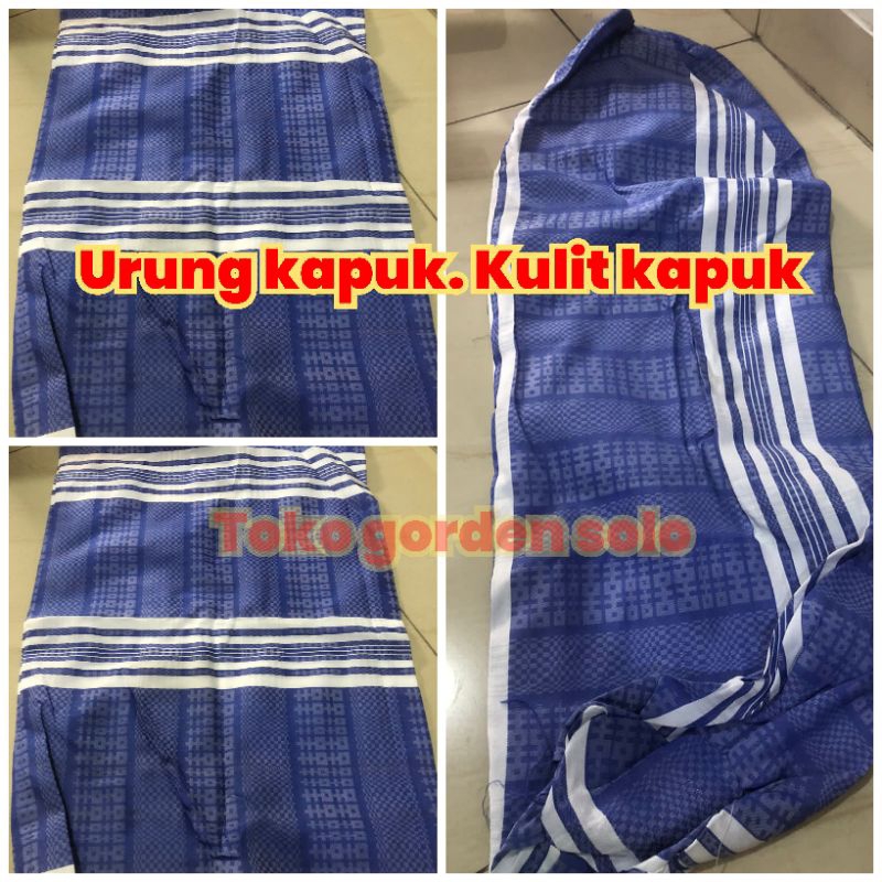 urung bantal guling kapuk kapas. kulit bantal guling kapas