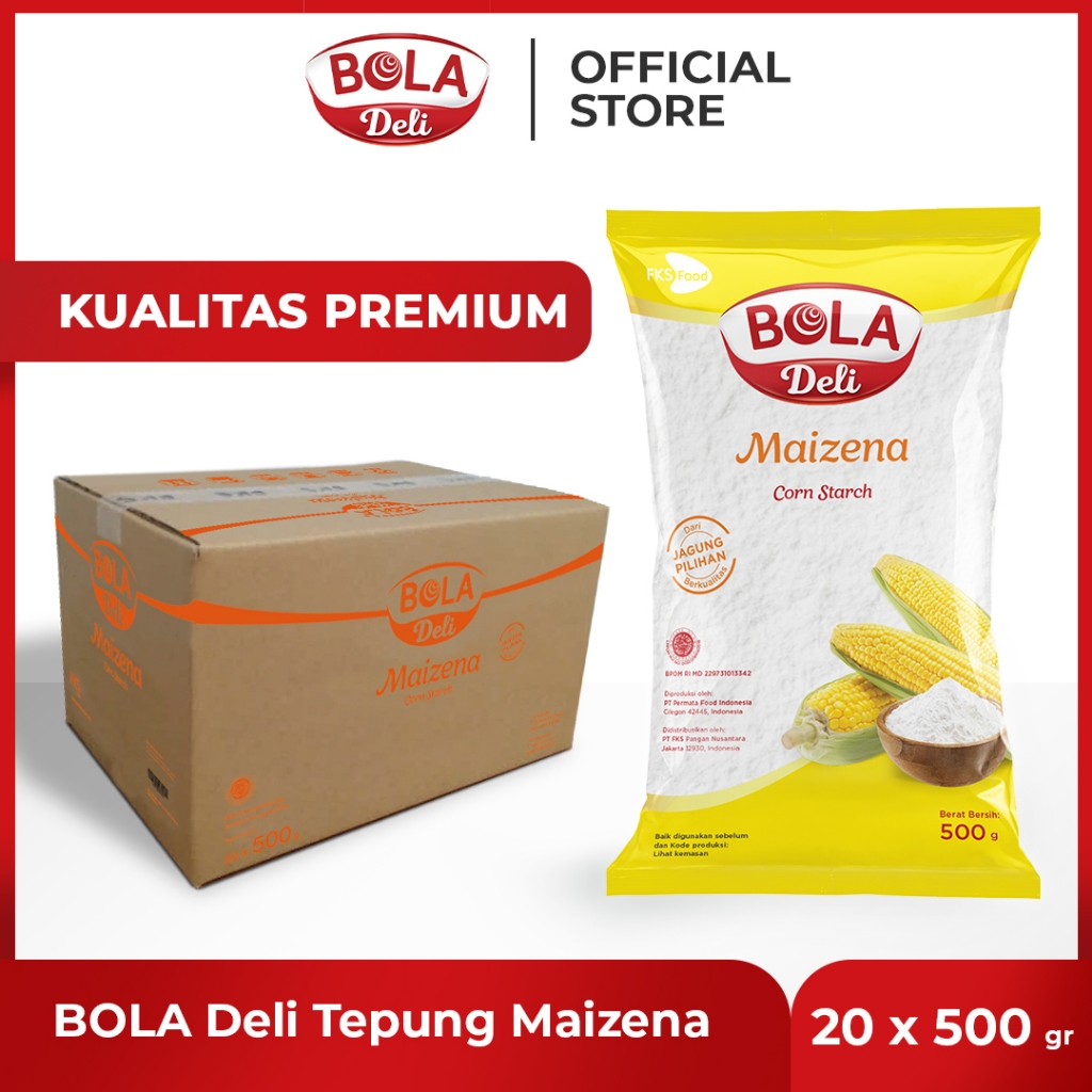 

BOLA Deli Tepung Maizena 500 gr Karton