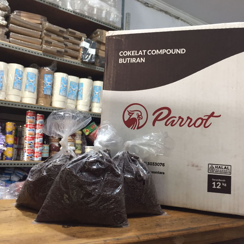 

Meises Coklat 500gram Merk Red Parrot setara Meises Garuda